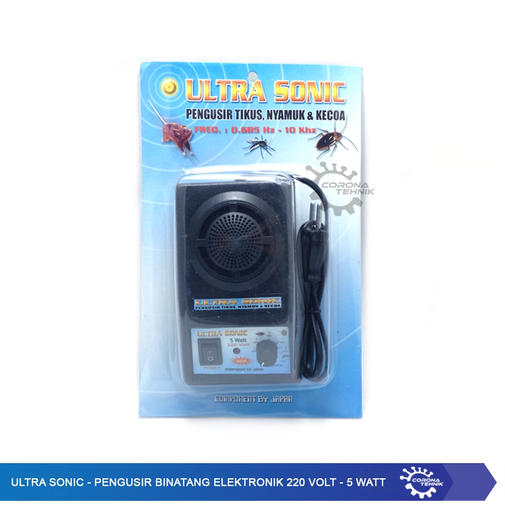 Pengusir Binatang Elektronik 220 Volt - 5 Watt - Ultra Sonic