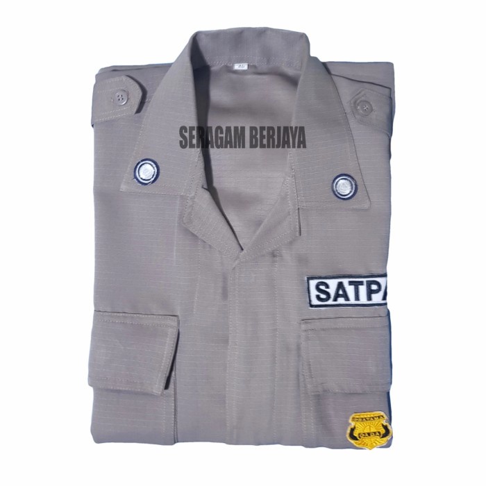 TERMURAH- SERAGAM SATPAM SECURITY PDL BAHAN RIPSTOK BRITMAN PROMO - Celana PDH no40