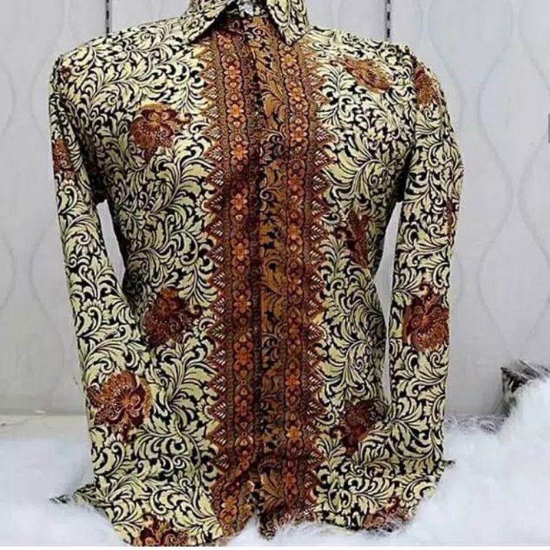 Hem batik lengan panjang / kemeja batik murah / hem batik pria