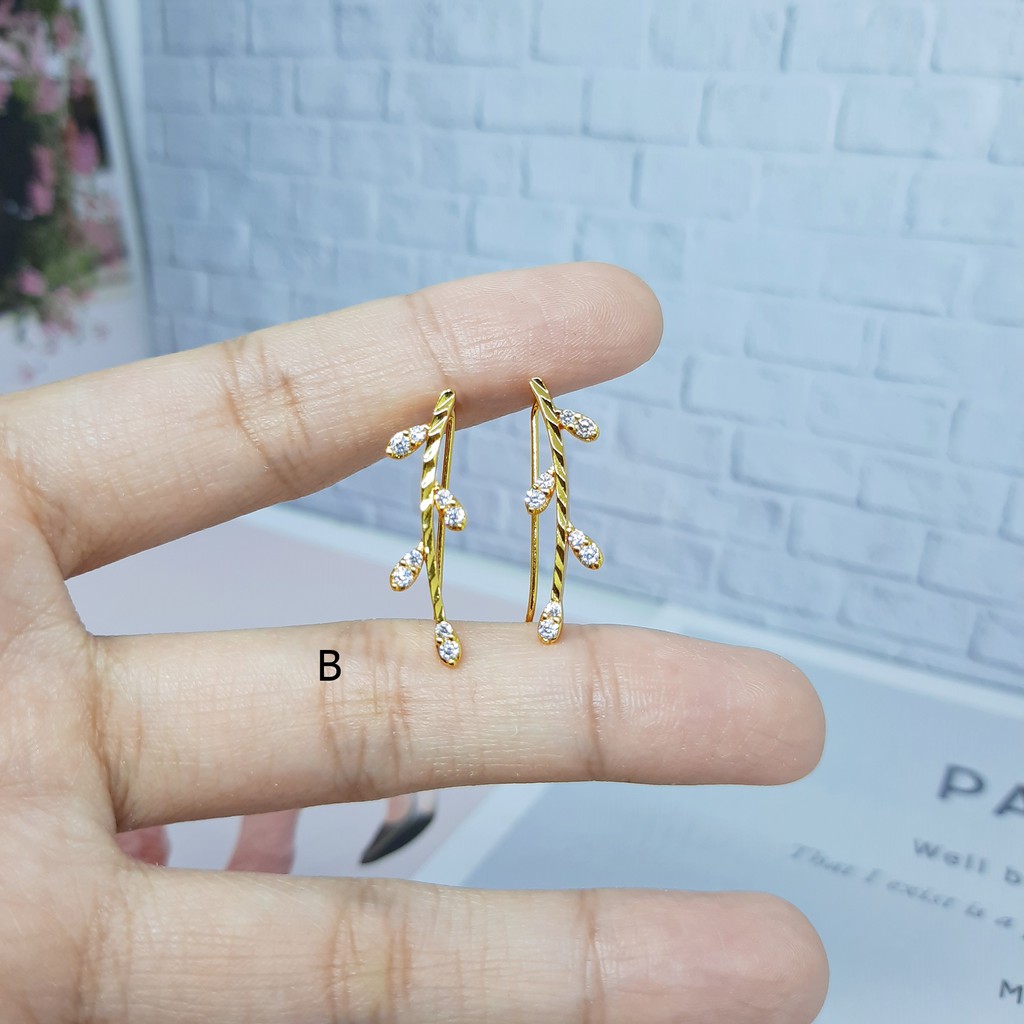 Anting Fashion Xuping Rambat Jalar Hati Imut Lapis Emas - BE296