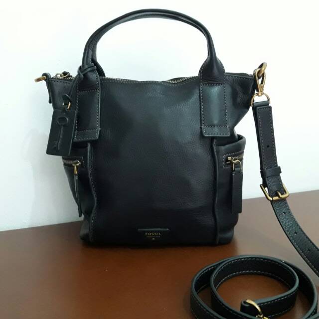 Tas Emerson Medium Black Leather