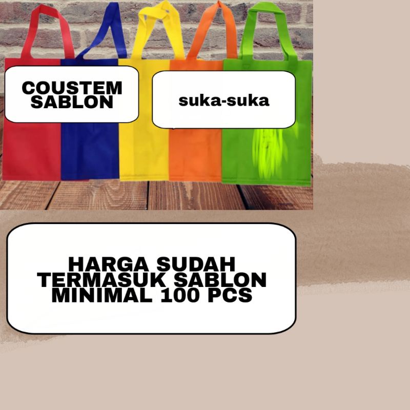 

tas goodiebaag coustem sablon 38x45x10