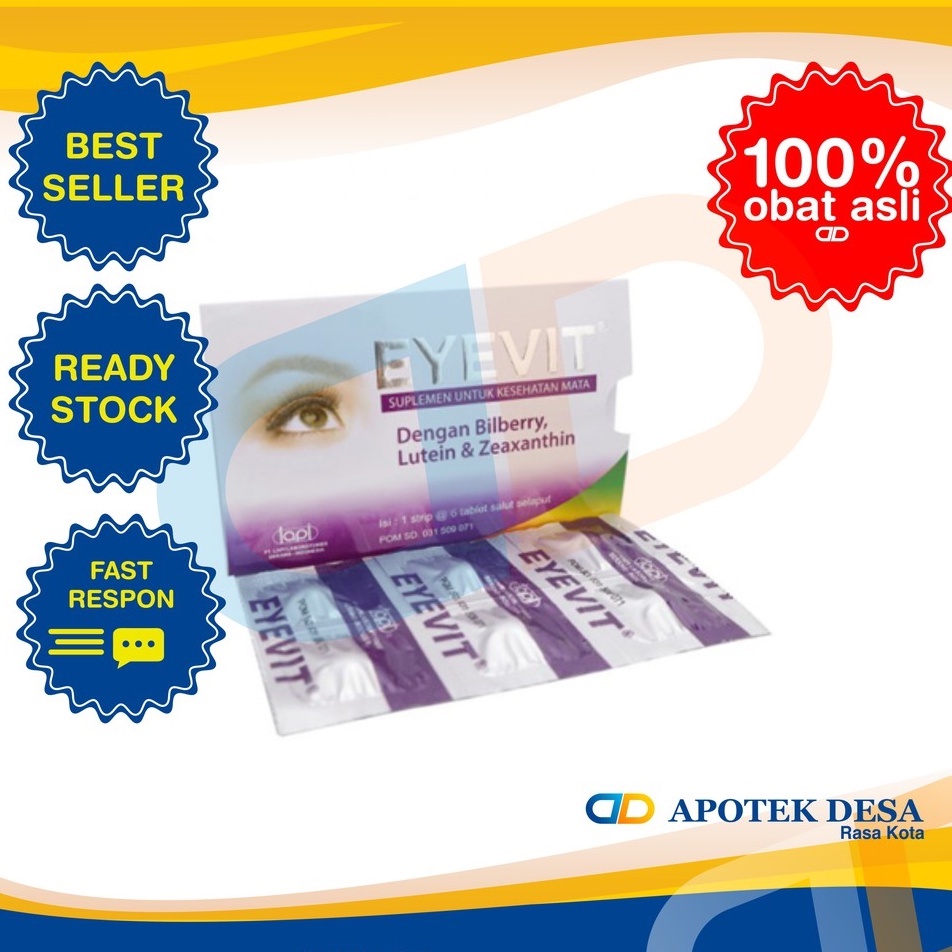 EYEVIT 6 TABLET | VITAMIN MATA  OBAT MATA | KESEHATAN MATA | MENJAGA MATA