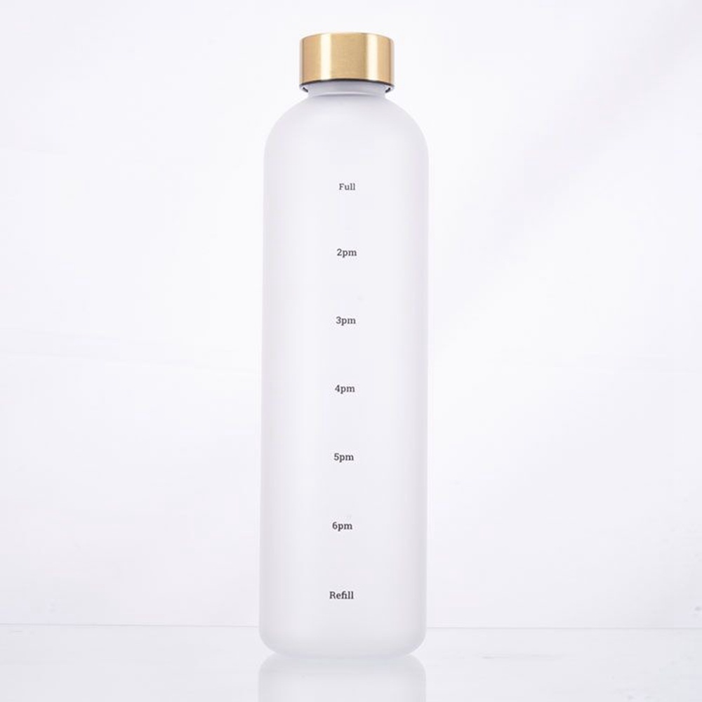 Botol Air Minum Portable Kapasitas 1L Bahan Plastik frosted Untuk Travel