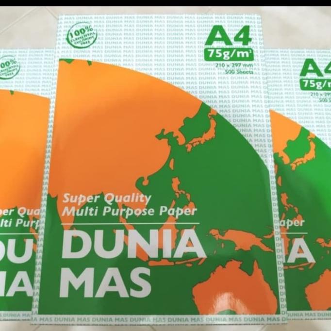 

KERTAS FOTO COPY A4 75 gram merk Dunia Mas KERTAS FOLIO