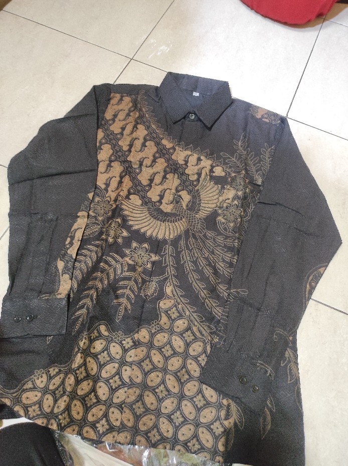 Kemeja Batik Prabu Bahan Katun Baturaden Reguler Fit A591