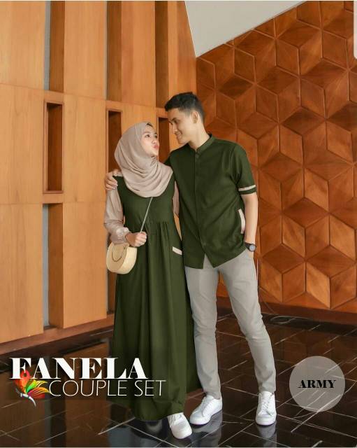 CP FANELA, COUPLE PASANGAN, MOSCREPE, GAMIS HIJAB MUSLIM, MAXY DRESS