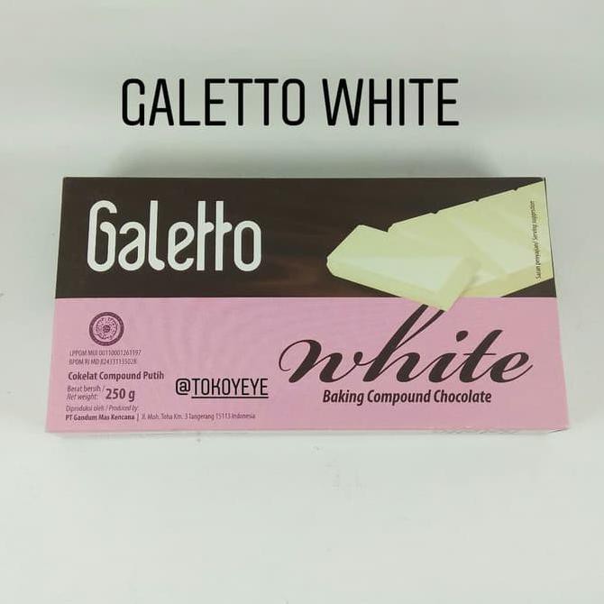 

(Harga!!) GALLETO WHITE COOKING CHOCOLATE 250gr QR0467
