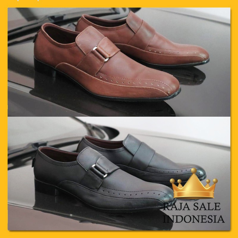 Sepatu Kerja Pantofel Kulit Asli G32