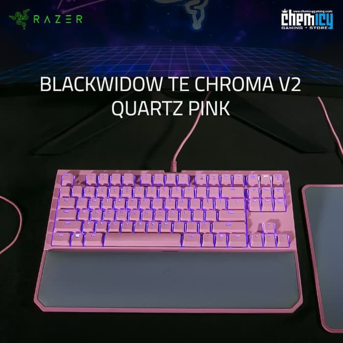 Razer Blackwidow Tournament Edition Te Chroma V2 Quartz Pink Edition Shopee Indonesia