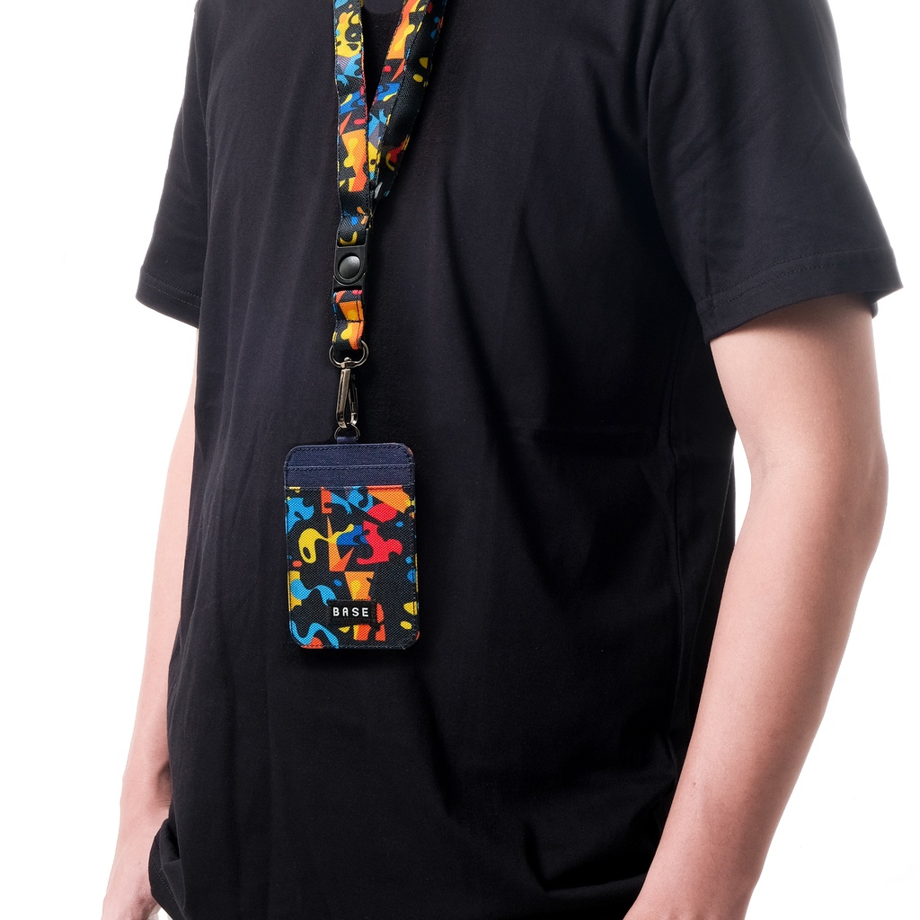 Gantugan ID Card Holder Kantor Kasual Name Tag Lanyard Pria Wanita - IDCS05