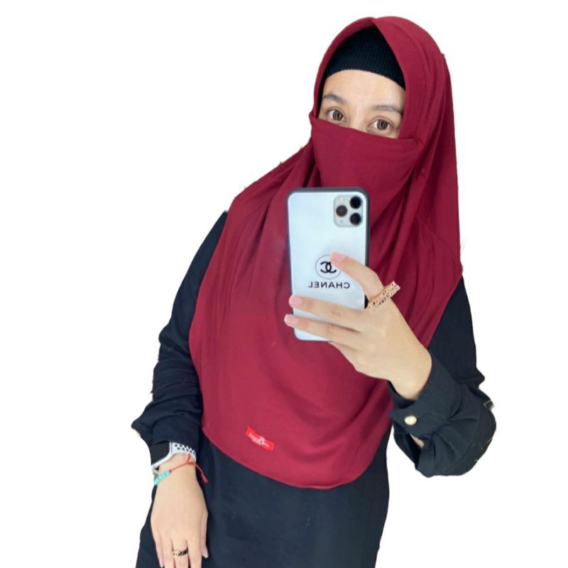 hijab niqob pad jersey ori by. ANQUEELA