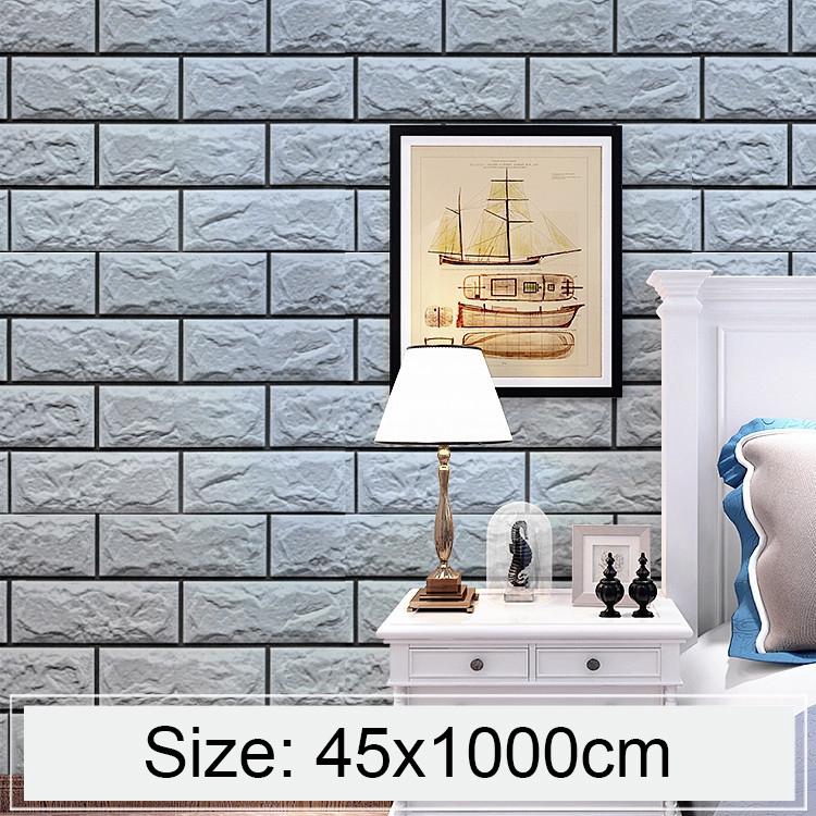 Stiker Dinding Wallpaper Desain Batu Bata 3d Warna Silver Abu Abu Untuk Dekorasi Kamar Tidur Shopee Indonesia