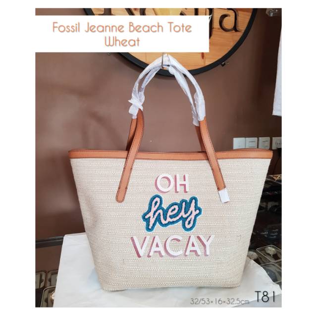 fossil jeanne beach tote