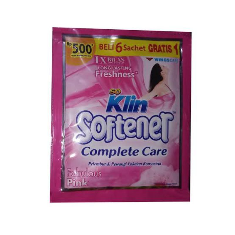 Softener Soklin 6 Sachet  Gratis 1 Sachet / Softener Soklin 14 Sachet