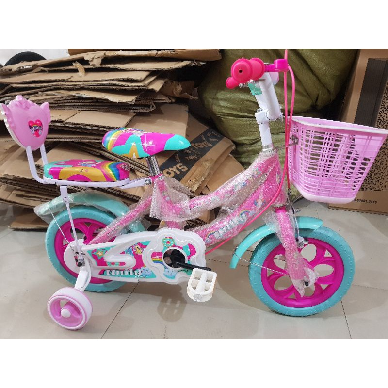 Sepeda Anak Sepeda Mini 12 inch UNITY ( Warna Pink )