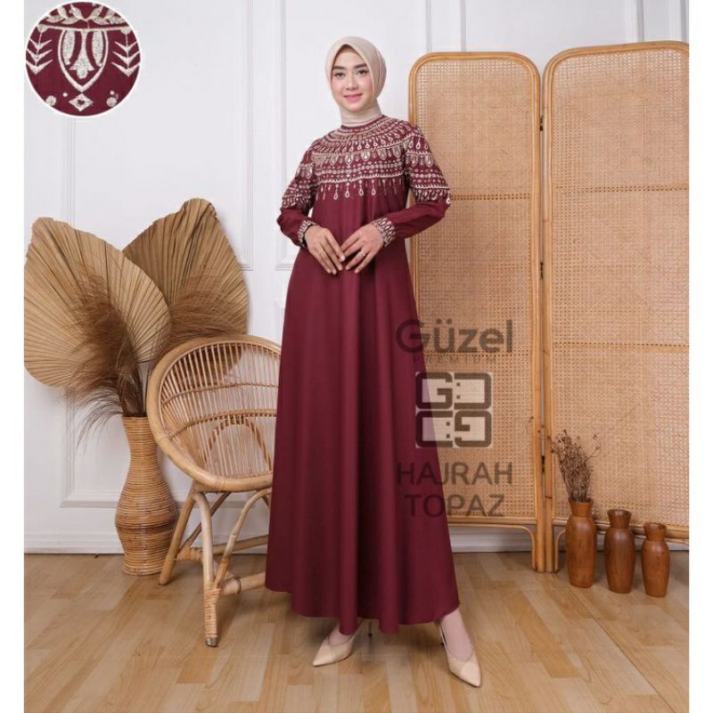FASHION DRESS GAMIS TERBARU ( ORIGINAL GUZEL)/ BORDIR PAYET/ KATUN TOYOBO PREMIUM/ GAMIS TERLARIS/ F