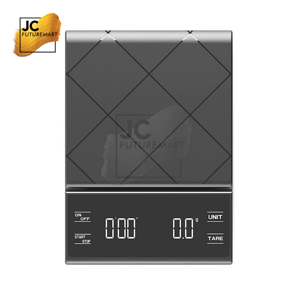 TIMBANGAN KOPI DIGITAL COFFEE SCALE 0.1g - TIMER - RUBBER MAT - EK6012