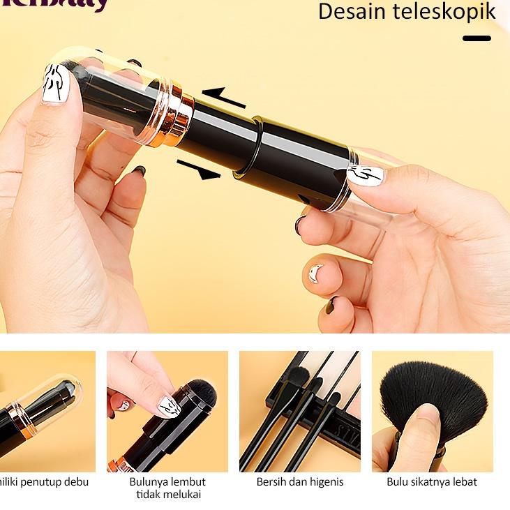 FUKG Herbaay Makeup Brushes Set + Eyeshadow [KODE44]