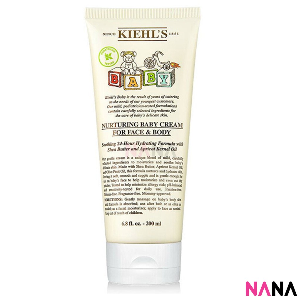 kiehl's nurturing baby cream for face and body