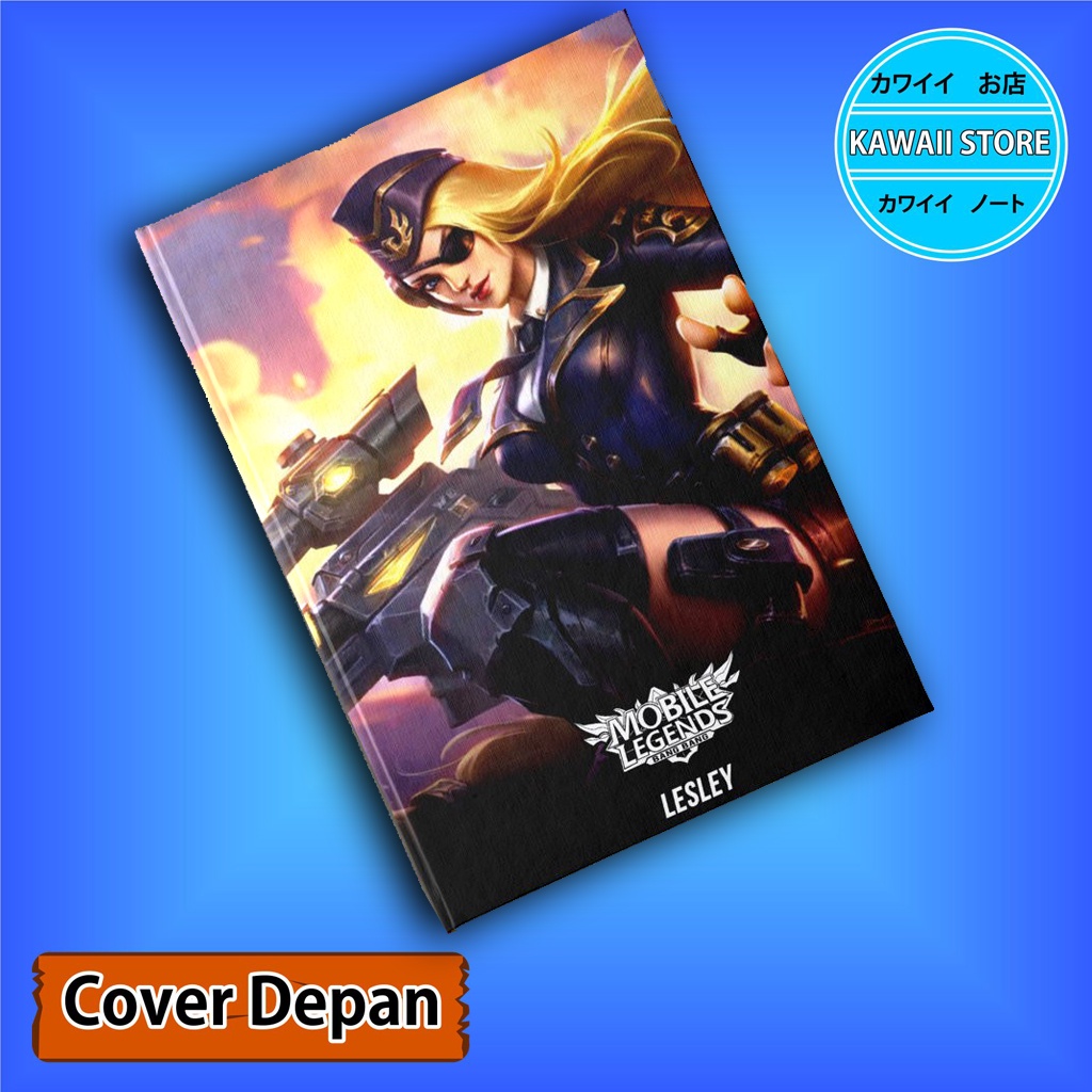 

Notebook / Pocket book Hard Cover Game MLBB LESLEY uk A5 & A6 / Notes Book