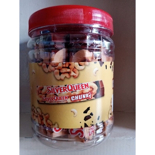 

SILVER QUEEN CHUNKY BAR JAR 12 PCS/SILVER QUEEN TOPLES/MAKANAN RINGAN/CEMILAN COKLAT