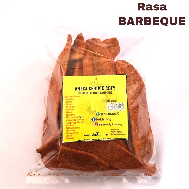 

KERIPIK PISANG RASA BARBEQUE 250gr