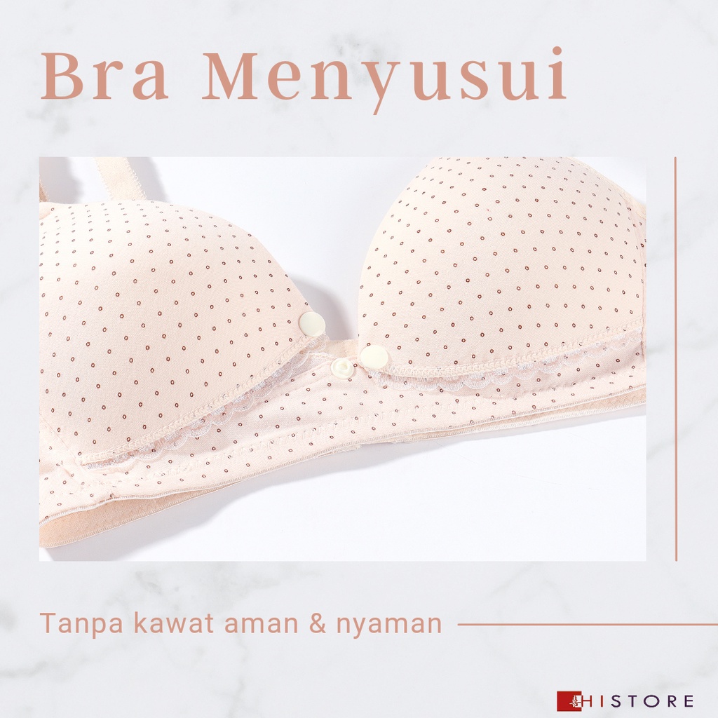 [HI] Bra Menyusui &amp; Wanita Hamil Busa Tanpa Kawat Gesper Depan 989 Bahan Premium