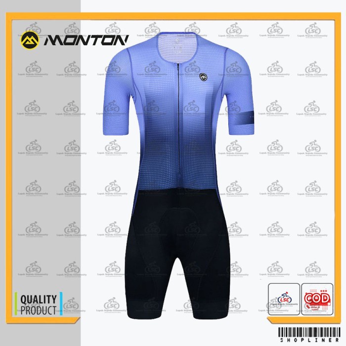 SKINSUIT SEPEDA MONTON URBAN SHAZZLING CYCLING SHORT ROADBIKE GOWES - S