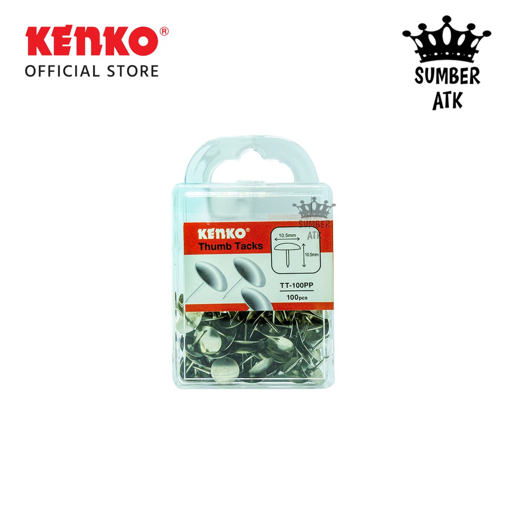 

Paku payung Kenko TT-100PP Thumb Tacks / Paku payung kecil (100pcs)