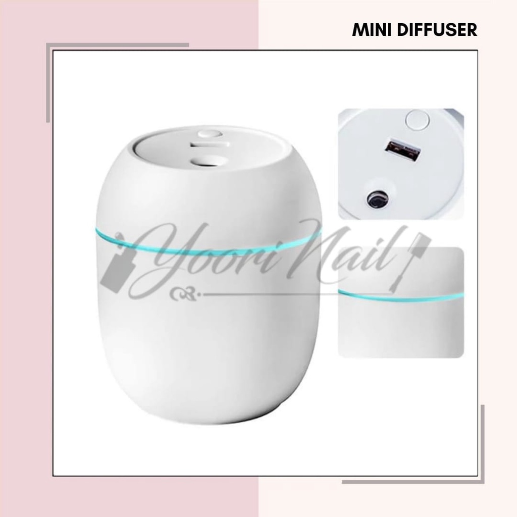 Mini Diffuser Humidifier USB Portable Air Purifier Aromatherapy Essential Oil Difuser 250ml