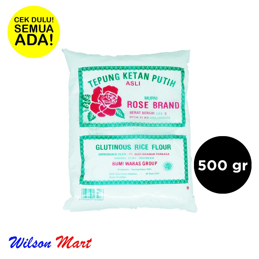 

ROSE BRAND TEPUNG KETAN PUTIH 500 GRAM