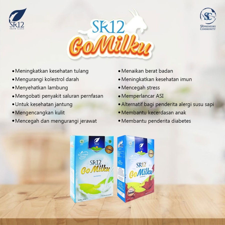 SUSU KAMBING / GOMILKU SR12 RASA COKELAT / SUSU ETAWA KUALITAS PREMIUM