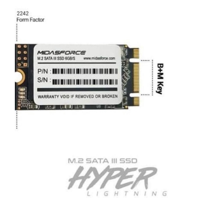 SSD M.2 128GB 256GB 512GB 42mm Laptop HP ACER Lenovo Thinkpad