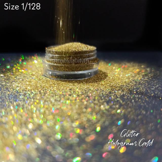 Glitter Henna Hologram rainbow gold / silver