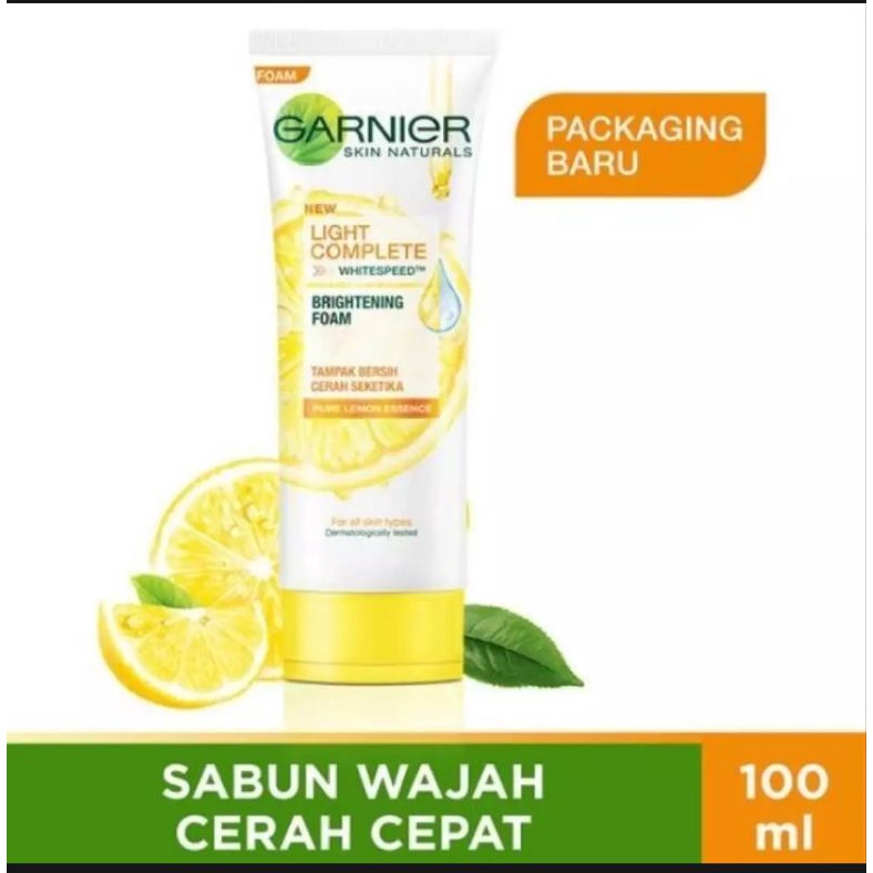 GARNIER Sabun Cuci Muka Bright Complete - Sakura Glow 100 Ml