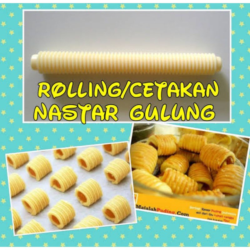 CETAKAN KUE NASTAR GULUNG GELEK MALAYSIA