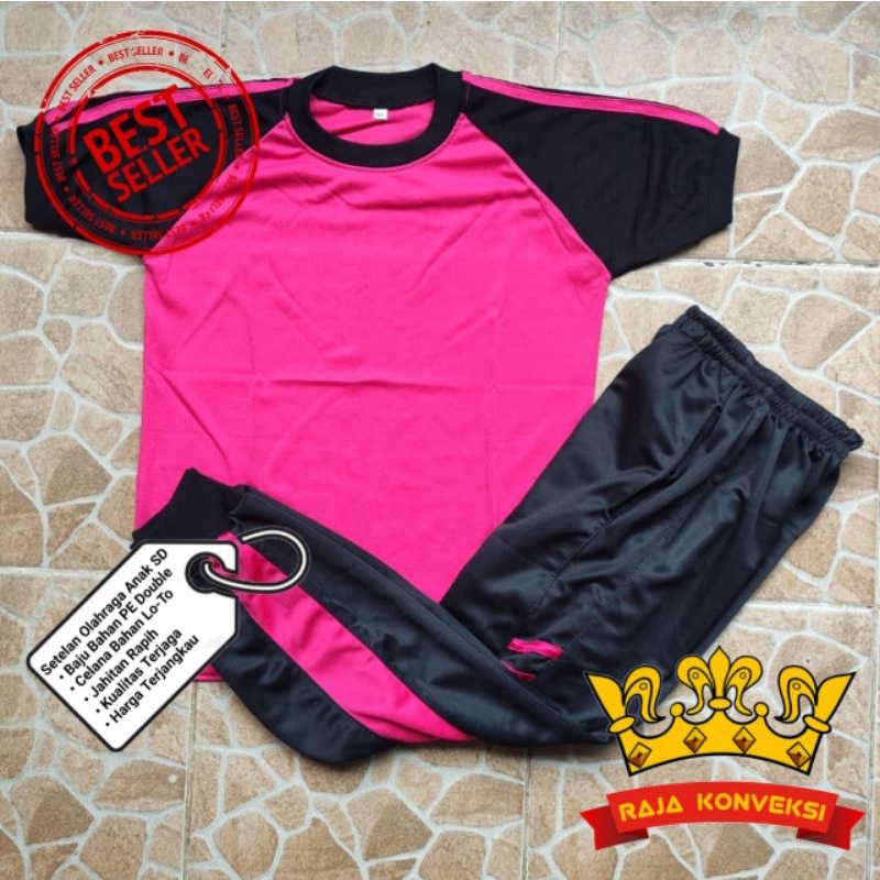Setelan Olahraga Anak SD Panjang dan Pendek/Stelan Baju Training Olahraga Anak