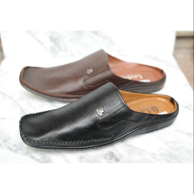 Selop pria kulit asli Lisbon R111B