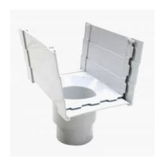 MASPION RG-220 Corong oultet pembuangan saluran talang air hujan kotak T 8&quot; 8 inch RG 220 22 cm