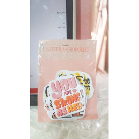 

13 pcs Stiker murah morning vibes self love aesthetic tahan air stiker laptop/handphone/scrapbook/buku jurnal