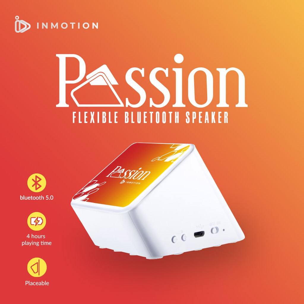 INMOTION Passion Bluetooth Speaker - SUPER BASS, Super Suction Cup, Bluetooth 5.0