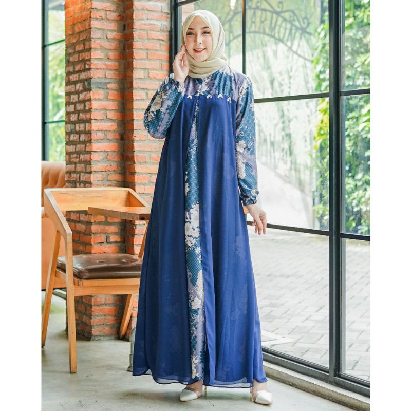 Fashion Gamis import Grasia Maxi Motif ll Dress trendy