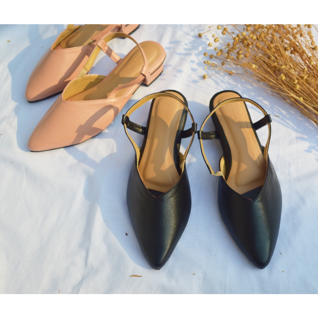 AURELL - Arabelle Mules Wanita Hak 3cm Bigsize 41-46 Garansi 60 Hari