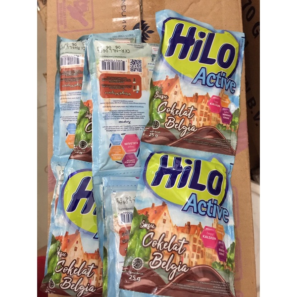 Hilo Belgian Chocolate Milk 10x25 gr susu bubuk coklat