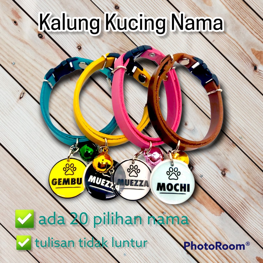 Kalung Kucing Nama [Tidak Bisa Custom Lain]