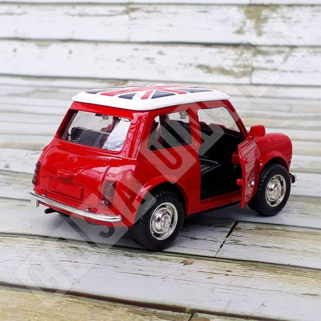 Diecast mobil Mini Cooper Merah - Miniatur - Mainan Anak Edukatif