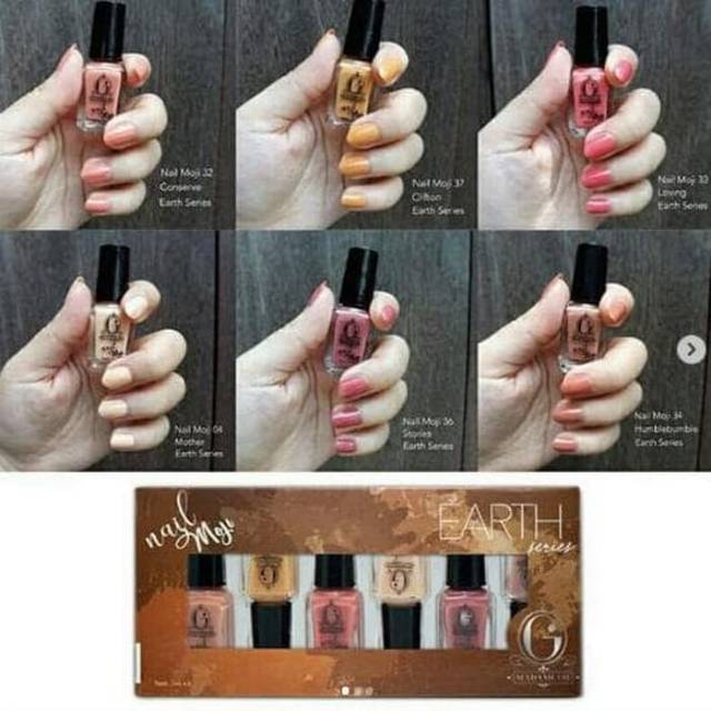 Kutek nail moji EARTH POM 6 pcs