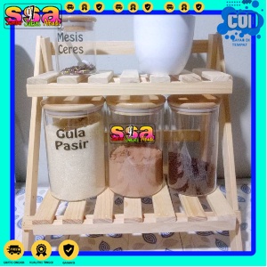 Rak Susun kayu Mini Serbaguna | Rak Meja Rakit Multifungsi