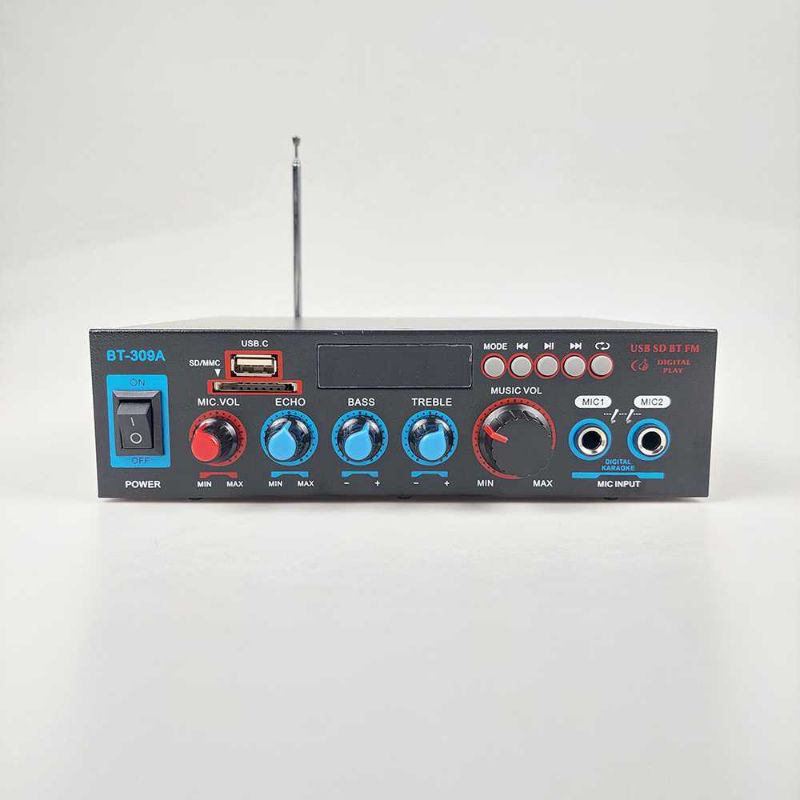 Amplifier Bluetooth 5.0 Stereo 2 Channel Car Audio 800W BT-309A